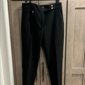 Veronica Beard Renzo Pants with Gold Buttons